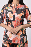 Elegant Multi Floral Print Tunic Set