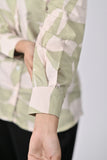 Women’s Green & Beige Abstract Print Shirt