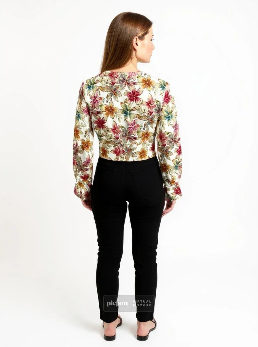 Long Sleeve Crop Top - Belle Noor