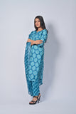 Elegant Blue Printed Salwar Kameez Set