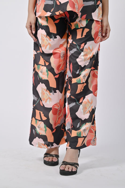 Elegant Multi Floral Print Tunic Set