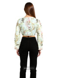 Printed Top Crop - Belle Noor