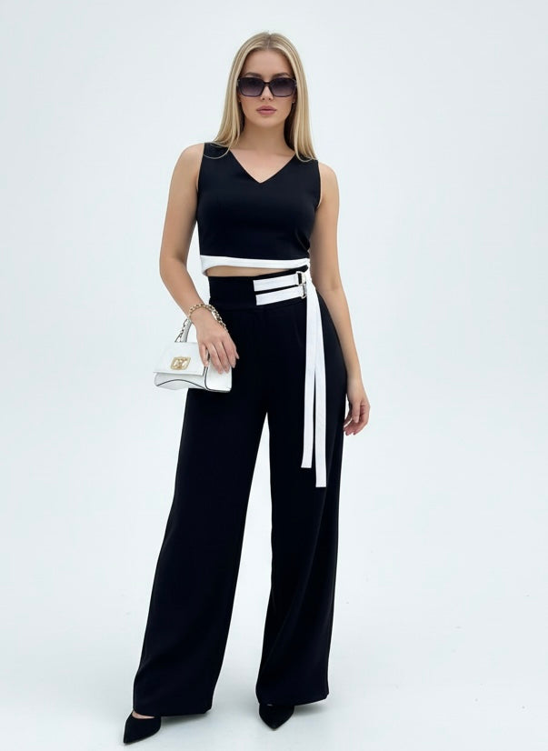 Noir Contrast Co-Ord Set